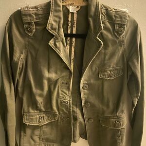 Olive Green - Women's Utility Blazer